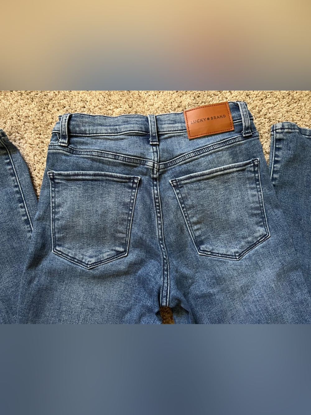 Lucky Brand “Stevie High Rise Flare” Stretch Women’s Jeans Size 4 Fitted - Picture 7 of 12